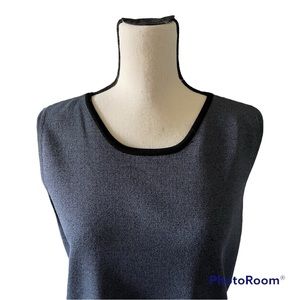Dress Barn Charcoal Gray Sleeveless Top